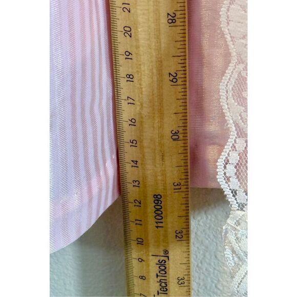 Vintage Frederick’s of Hollywood Open Front Light Pink Robe with Lace Trim S/M - Picture 7 of 9